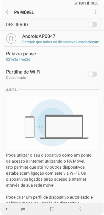 Prima o ícone de menu.