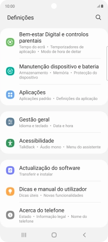 Prima Acerca do telefone.