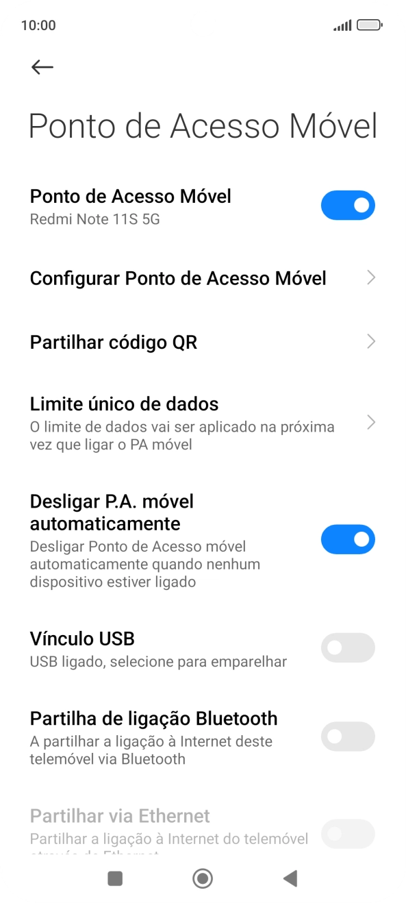 Prima a tecla de início para terminar e voltar ao ecrã inicial.
