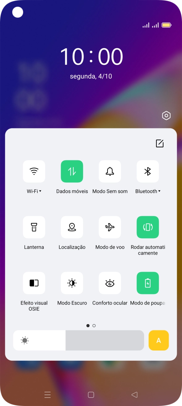Prima a tecla de início para terminar e voltar ao ecrã inicial.