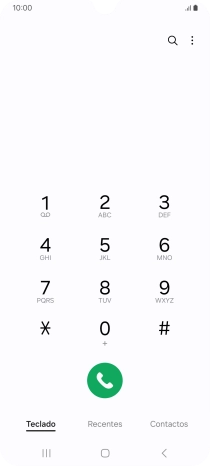 Prima o ícone de menu.