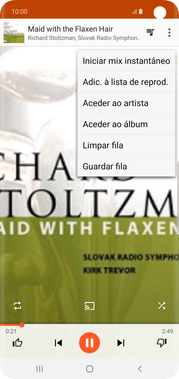 Prima Adic. à lista de reprod..