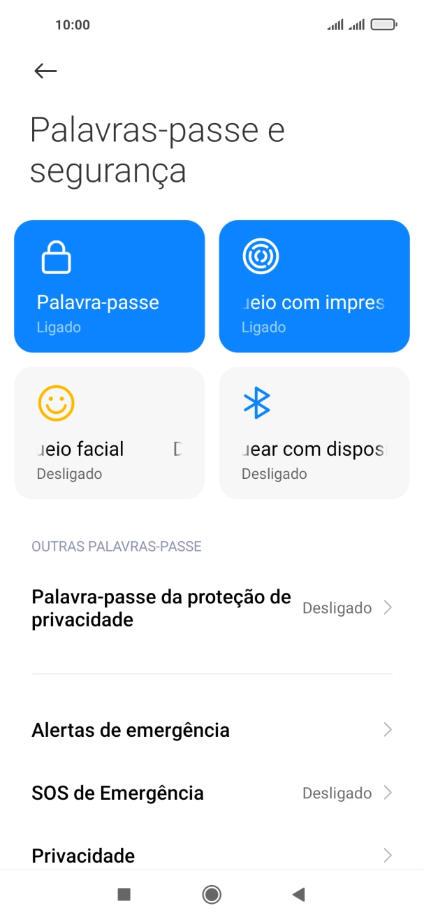 Prima Palavra-passe.