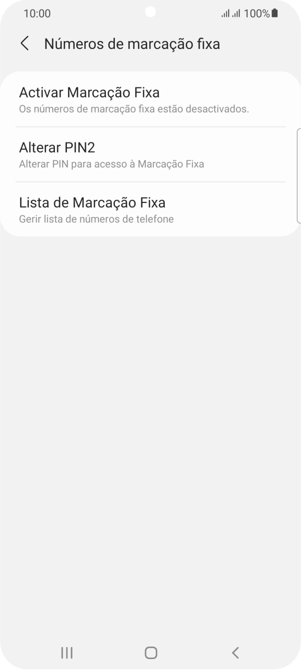 Prima Activar Marcação Fixa.