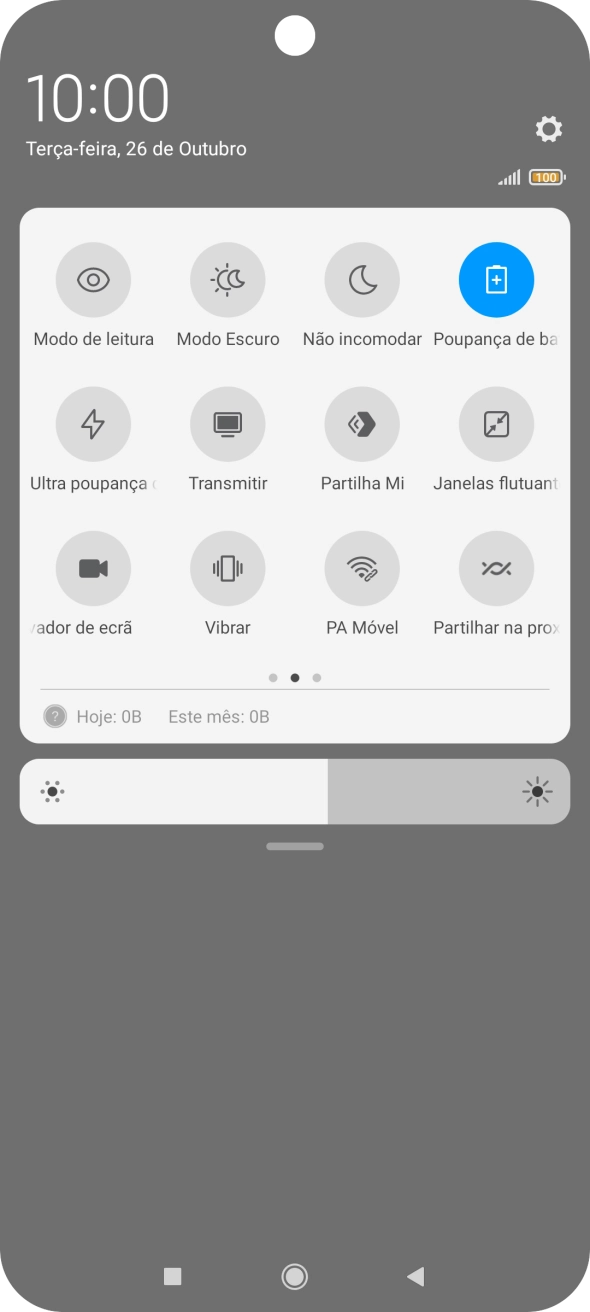 Prima a tecla de início para terminar e voltar ao ecrã inicial.