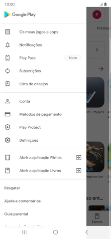 Prima Os meus jogos e apps.
