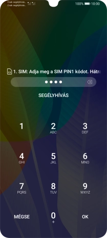 Amennyiben a telefon kéri, írd be a PIN-kódodat, és válaszd az OK lehetőséget.