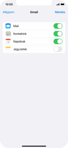 Amennyiben a kijelzőn ez a képernyőkép látható, az e-mail-fiókodat felismerte a rendszer, és automatikusan beállította. Kövesd a képernyőn megjelenő utasításokat további adatok csatolásához, és fejezd be az új fiók létrehozását.