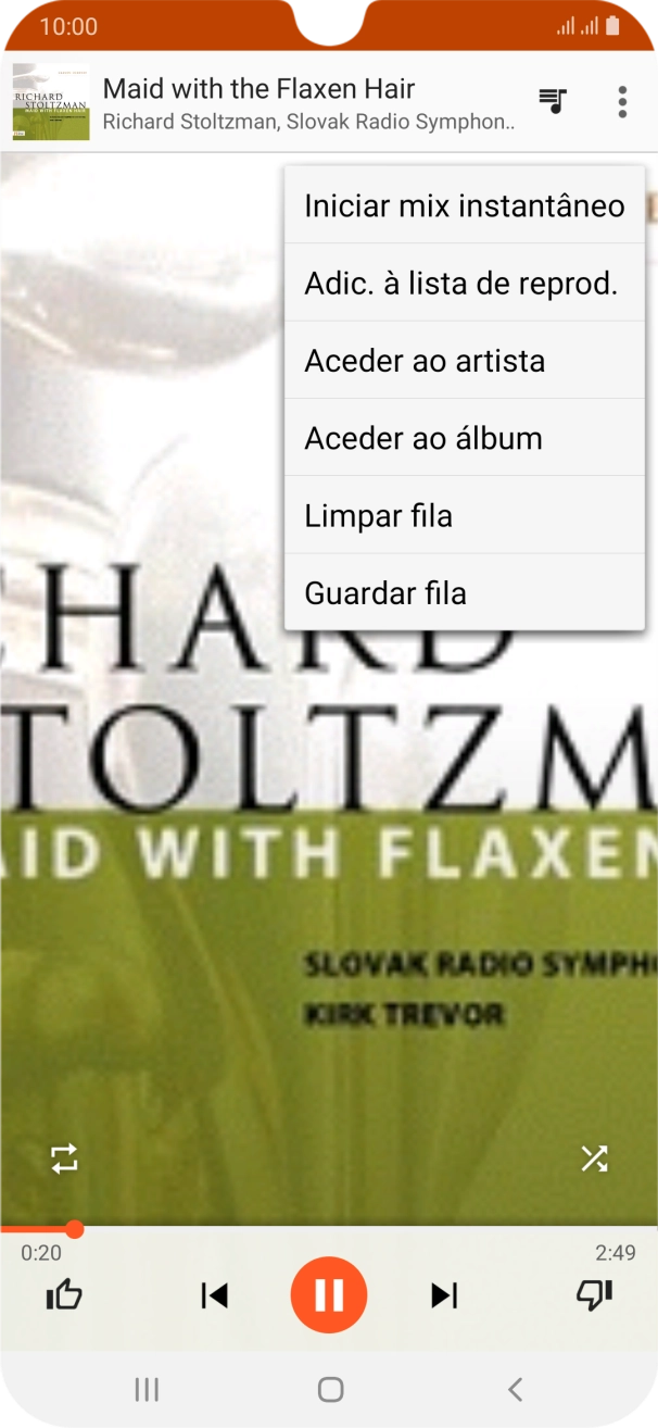 Prima Adic. à lista de reprod..