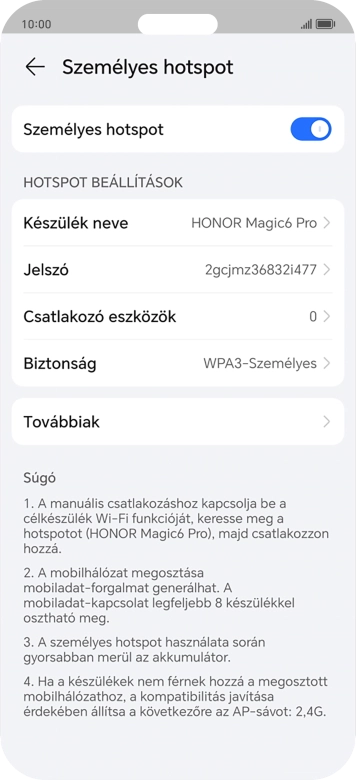 Húzd az ujjad felfelé a kijelző aljáról, hogy visszatérj a kezdőképernyőhöz.
