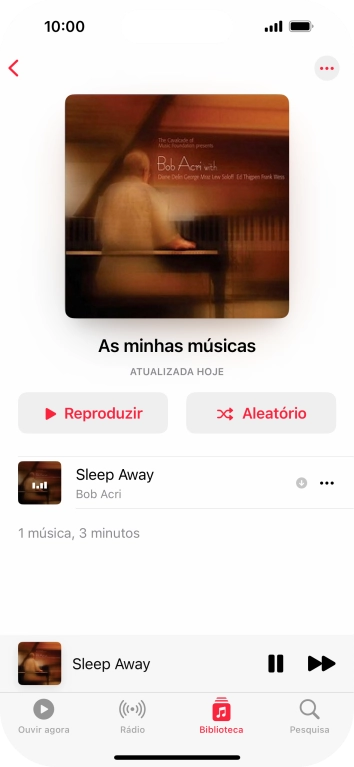 Prima o título da música.