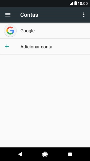 Prima Adicionar conta.