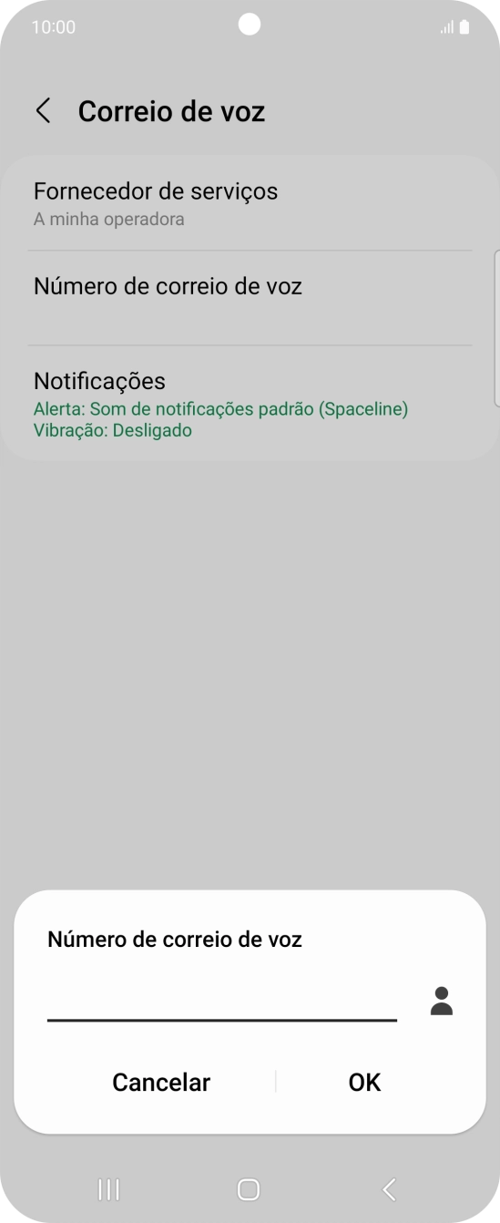 Introduza 123 e prima OK.