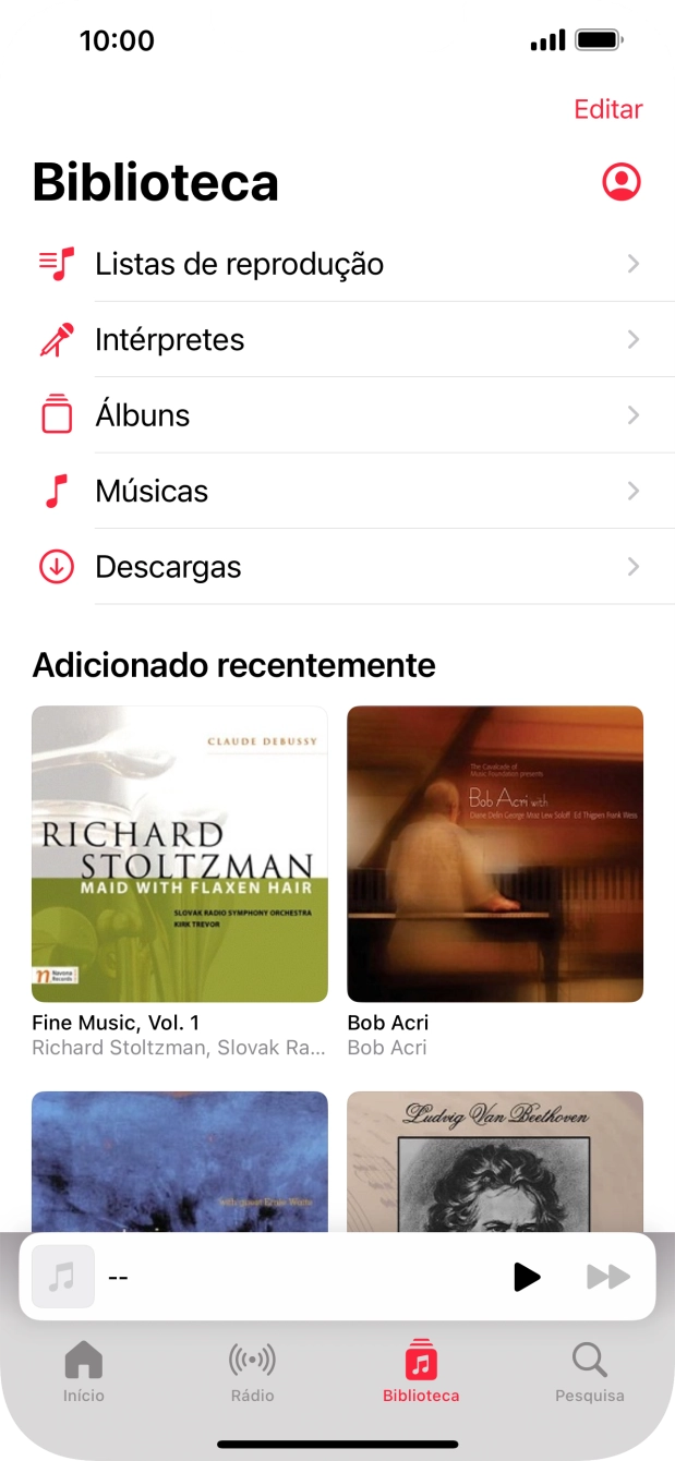 Prima Listas de reprodução.