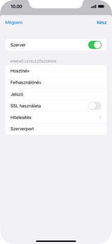 Válaszd a Hitelesítés lehetőséget.