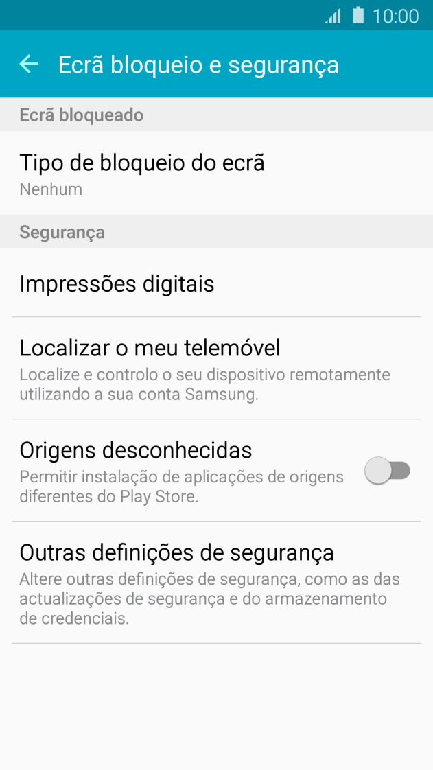 Prima a tecla de início para terminar e voltar ao ecrã inicial.