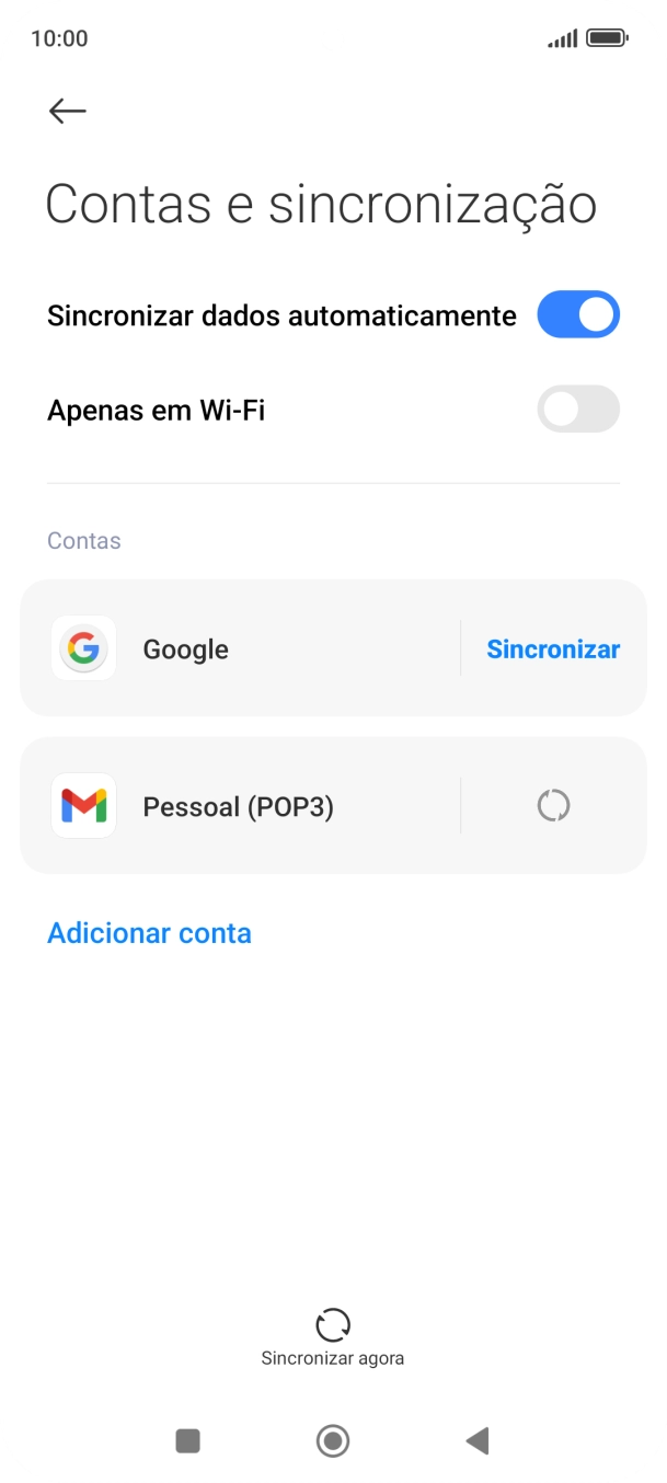 Prima a tecla de início para terminar e voltar ao ecrã inicial.
