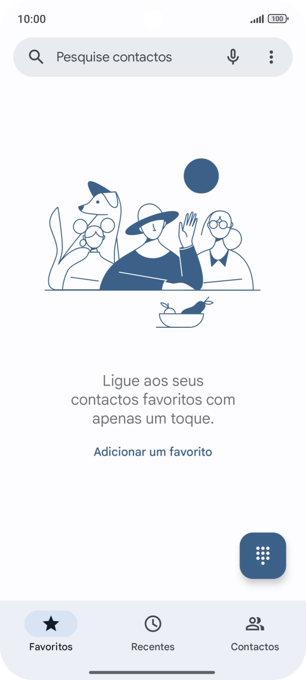 Prima o ícone de menu.