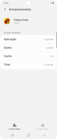 Prima a tecla de início para terminar e voltar ao ecrã inicial.