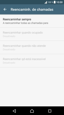 Prima o tipo de desvio pretendido.
