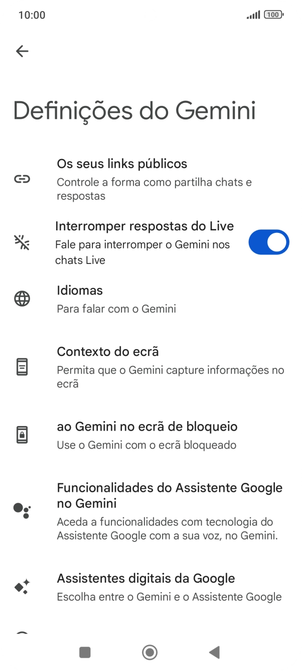 Siga as indicações no ecrã para escolher as definições pretendidas.