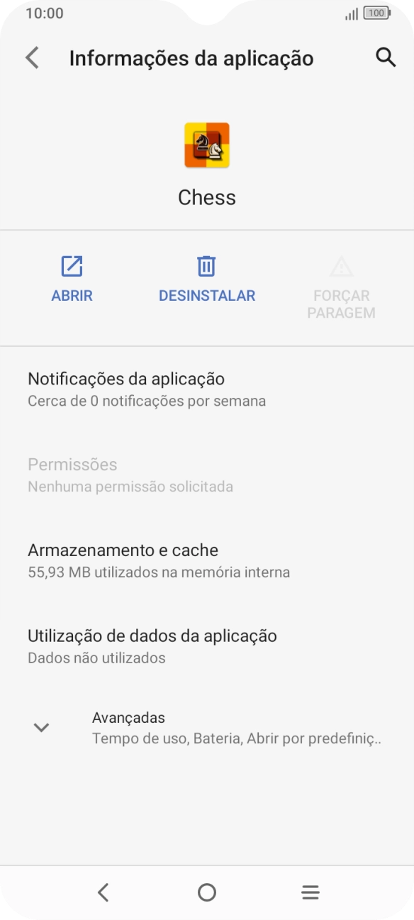 Prima Notificações da aplicação.