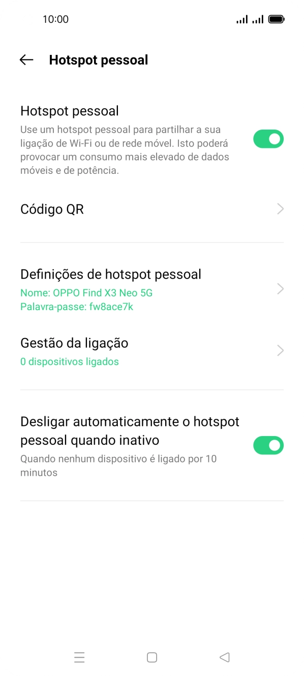 Prima a tecla de início para terminar e voltar ao ecrã inicial.