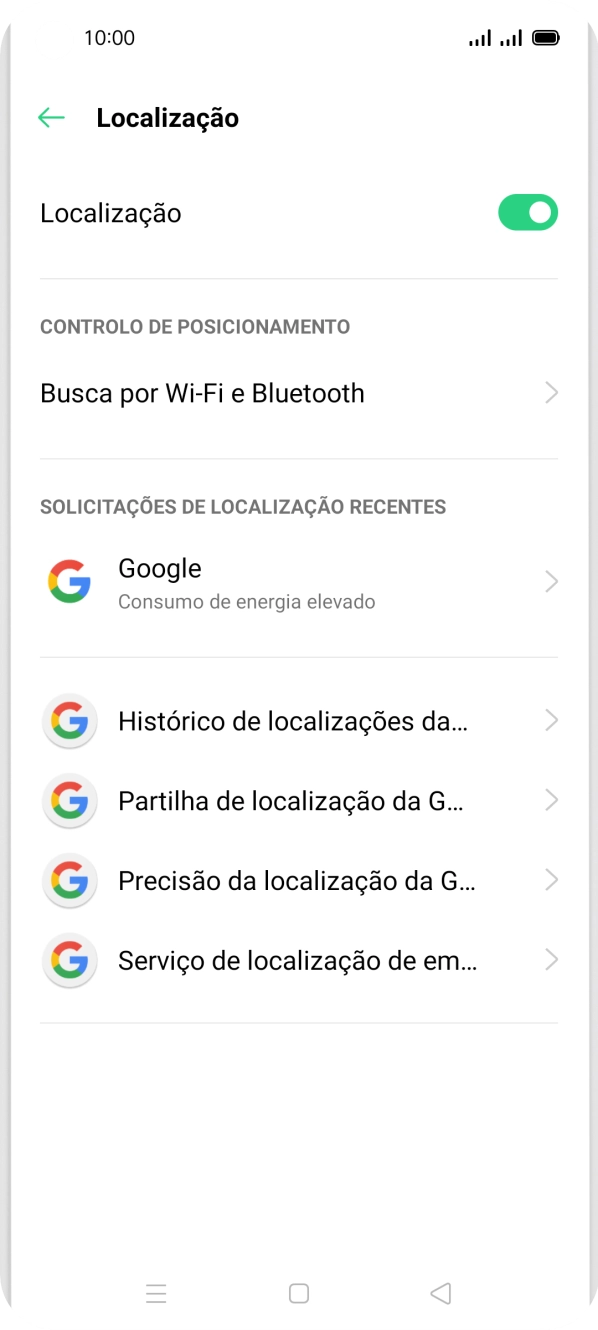 Prima Precisão da localização da G....