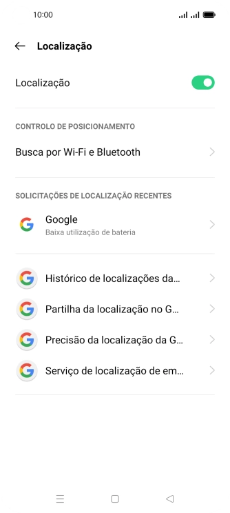 Prima Precisão da localização da G....