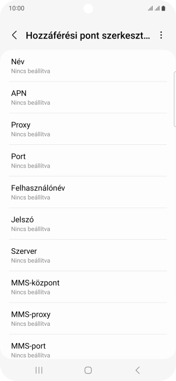 Válaszd a Név lehetőséget.