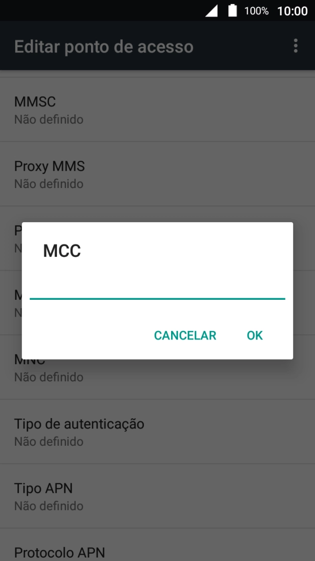 Introduza 268 e prima OK.
