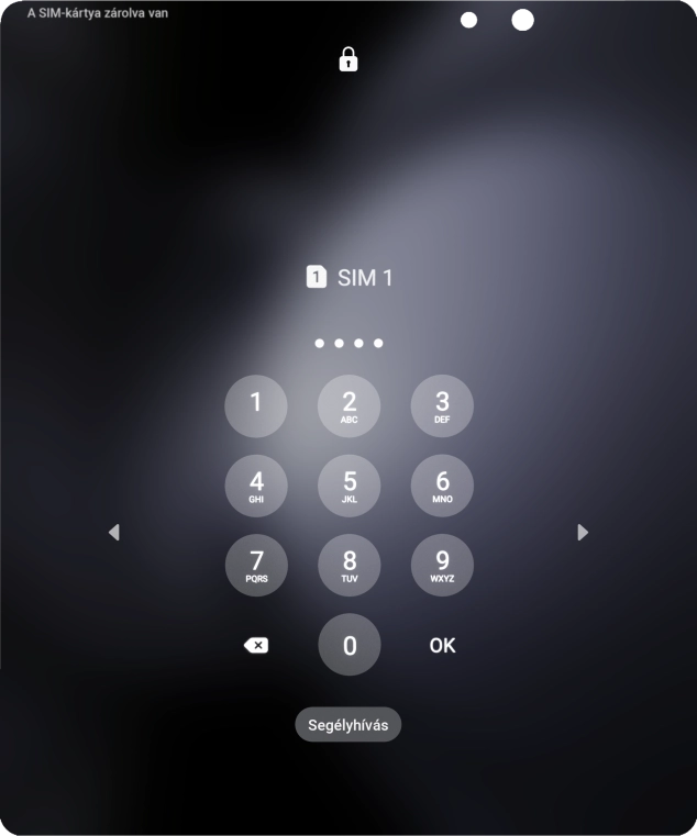 Amennyiben a telefon kéri, írd be a PIN-kódodat, és válaszd az OK lehetőséget.