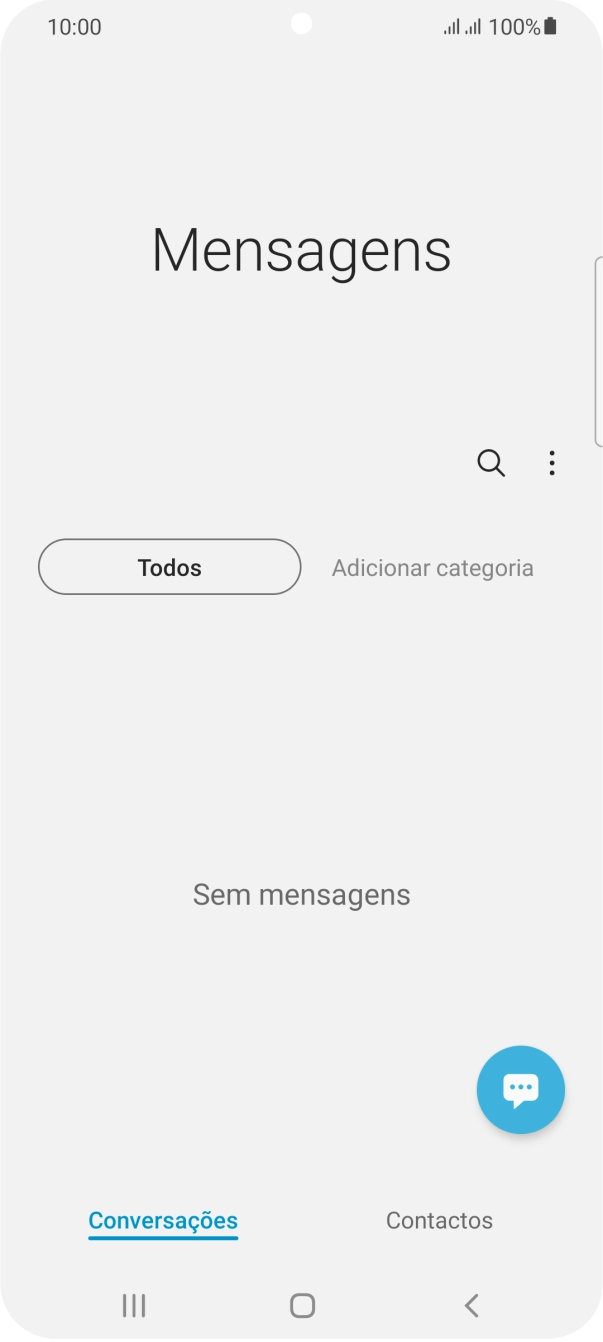 Prima o ícone de menu.