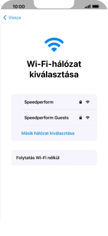 Válaszd ki a kívánt Wi-Fi hálózatot.