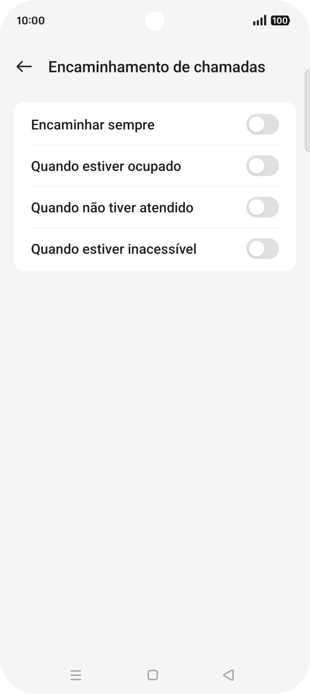 Prima o indicador junto ao tipo de desvio pretendido.