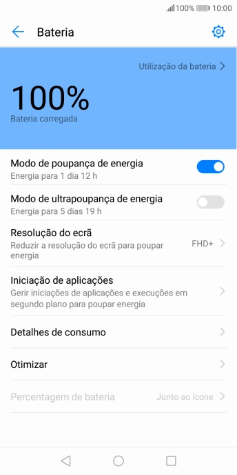 Prima a tecla de início para terminar e voltar ao ecrã inicial.