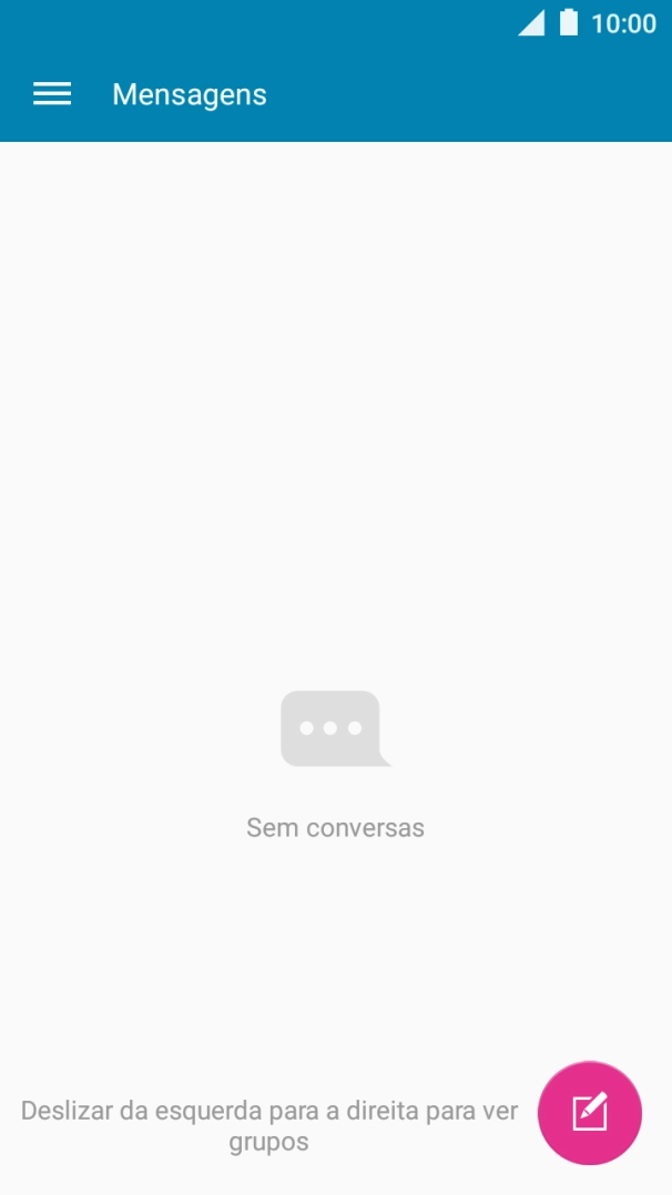 Prima o ícone de nova mensagem.