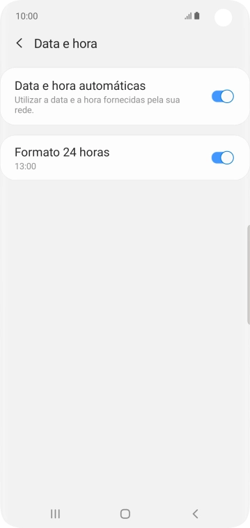 Prima a tecla de início para terminar e voltar ao ecrã inicial.