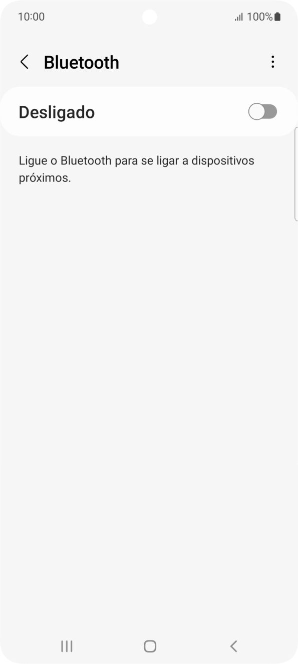 Prima o indicador para ativar a função.