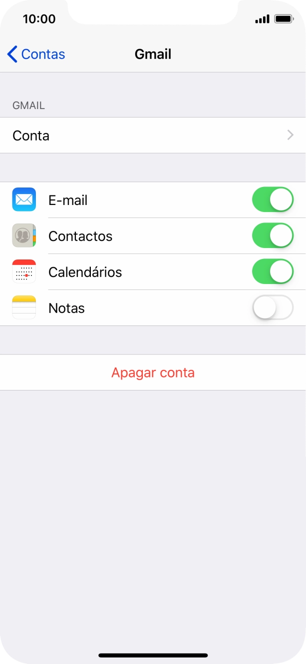 Para voltar ao ecrã inicial, deslize o dedo de baixo para cima a partir da base do ecrã.