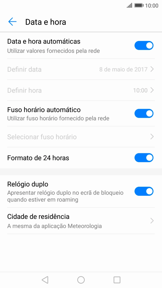 Prima a tecla de início para terminar e voltar ao ecrã inicial.