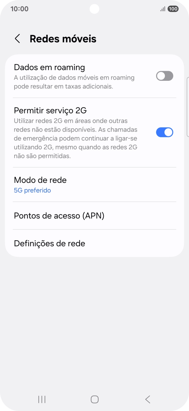 Prima Pontos de acesso (APN).