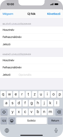 Kattints a Jelszó mezőre, és írd be az e-mail-fiókodhoz tartozó jelszót.