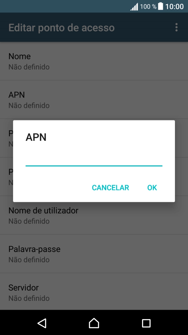 Introduza net2.vodafone.pt e prima OK.