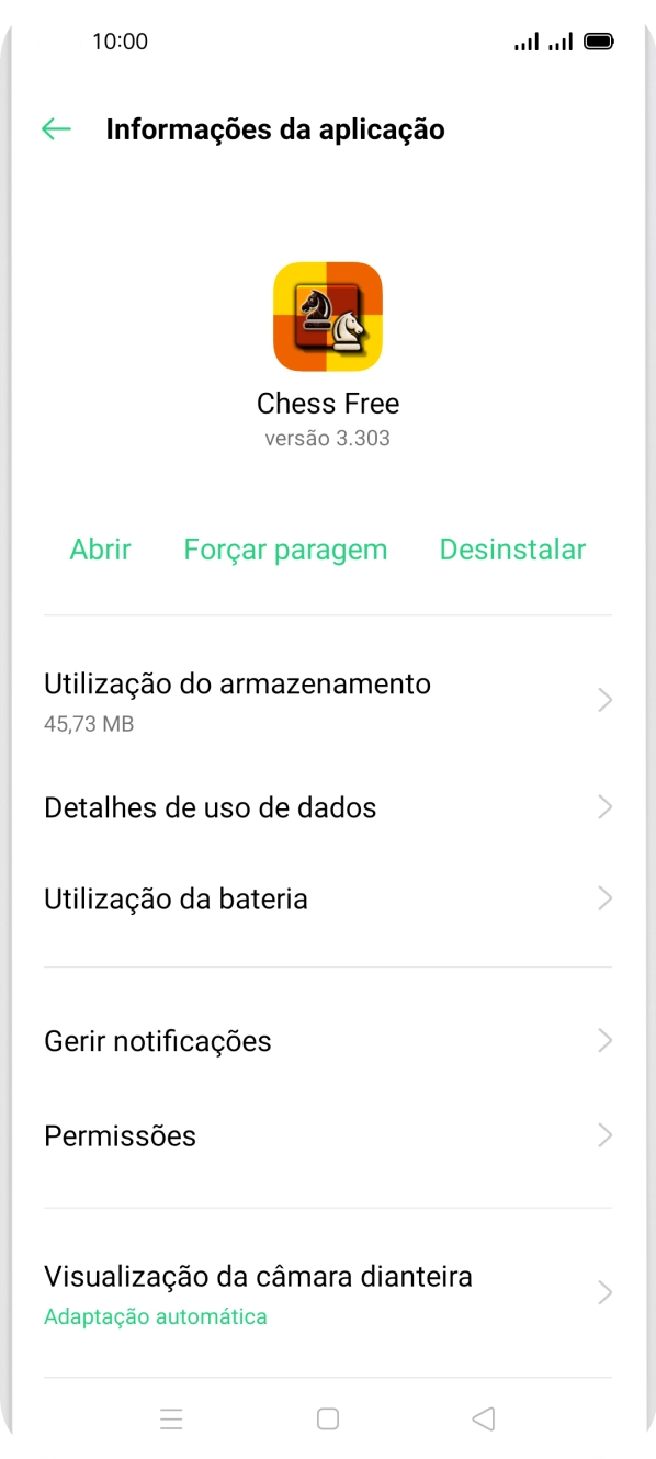 Prima Utilização do armazenamento.