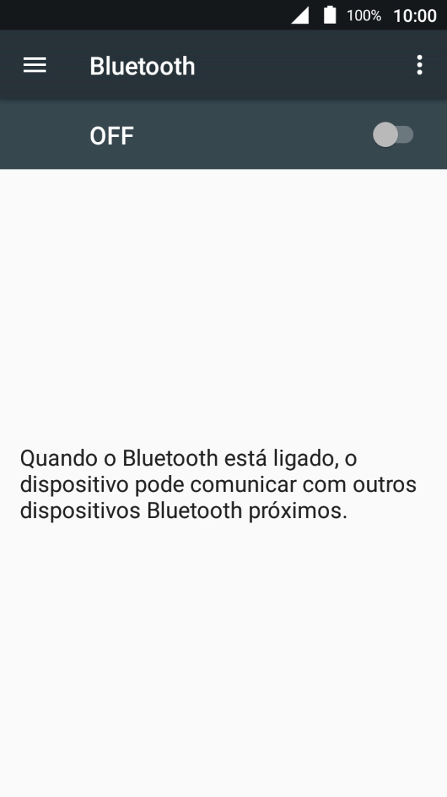 Prima o indicador para ativar a função.