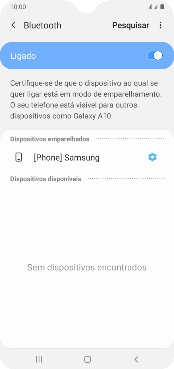 Prima a tecla de início para terminar e voltar ao ecrã inicial.