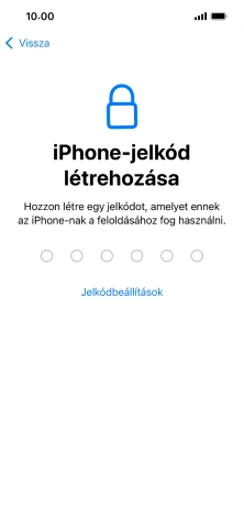 Válaszd a Jelkódbeállítások lehetőséget.