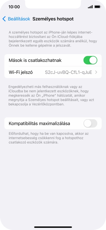 Húzd az ujjad felfelé a kijelző aljáról, hogy visszatérj a kezdőképernyőhöz.