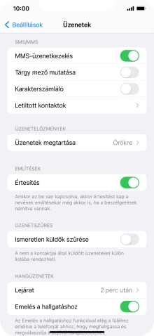 Húzd az ujjad felfelé a kijelző aljáról, hogy visszatérj a kezdőképernyőhöz.